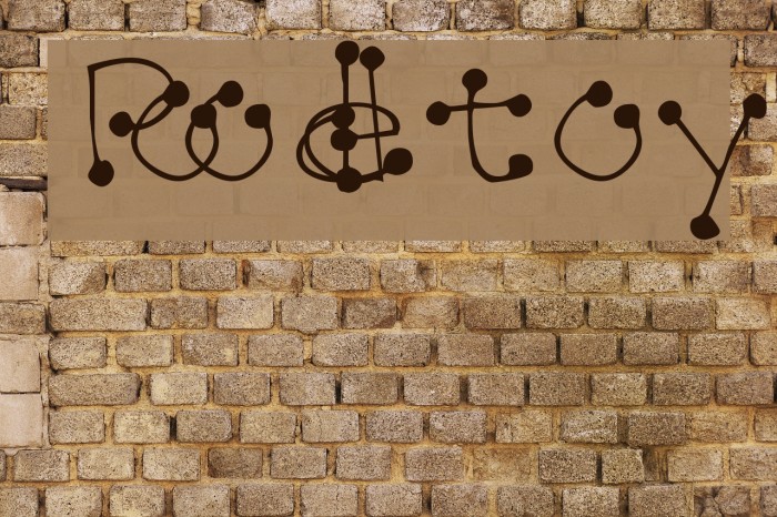 Poodletoy Font examples