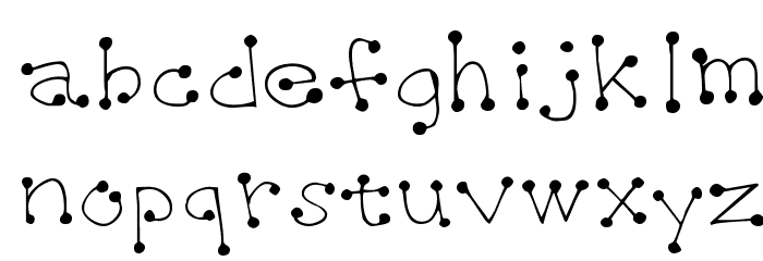 Poodletoy Font LOWERCASE