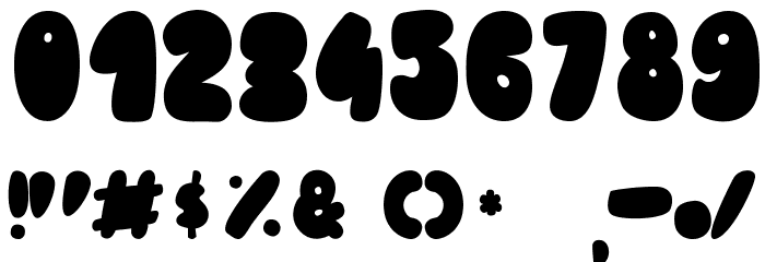 Pooh-Regular Font OTHER CHARS