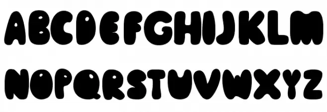 Pooh Regular Schriftart Groß