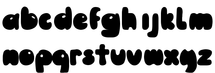 Pooh Regular Font LOWERCASE