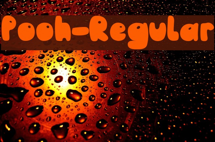 Pooh-Regular Font examples