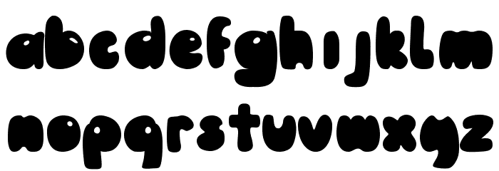 Pooh-Regular Font LOWERCASE