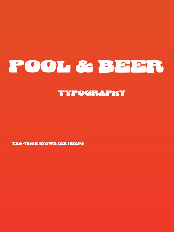 Pool & Beer Poster