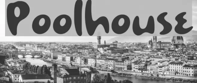 Poolhouse Font examples