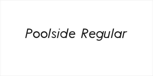 Poolside Regular Logo