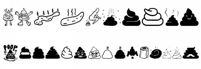 Poop Font OTHER CHARS