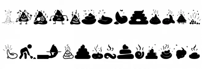 Poop フォント 大文字