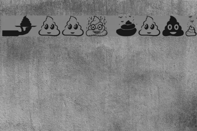 Poop Font examples