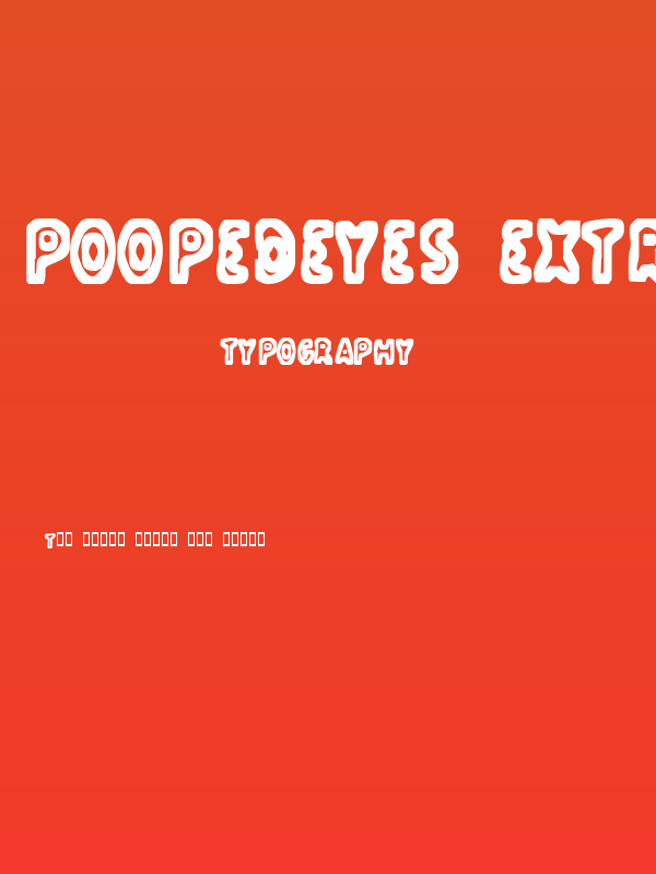 PoopedEyes ExtraBold Poster