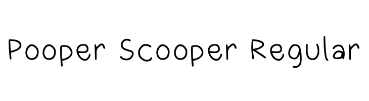 Pooper Scooper Regular  Free Fonts Download