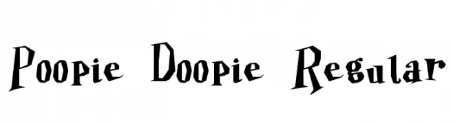 Poopie Doopie Regular  नि: शुल्क फ़ॉन्ट्स डाउनलोड