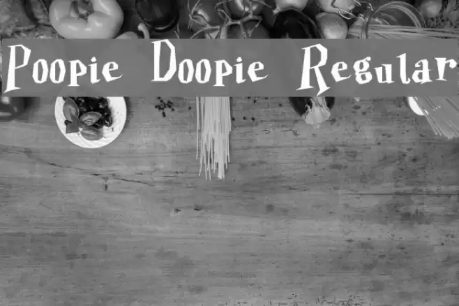 Poopie Doopie Regular Font examples