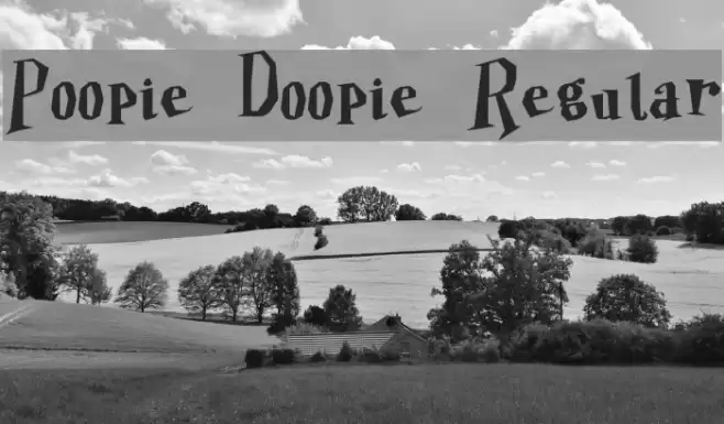 Poopie Doopie Regular Font examples