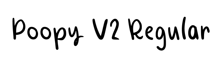 Poopy V2 Regular  नि: शुल्क फ़ॉन्ट्स डाउनलोड