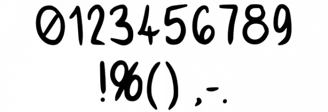 Poopy V2 Regular Font OTHER CHARS