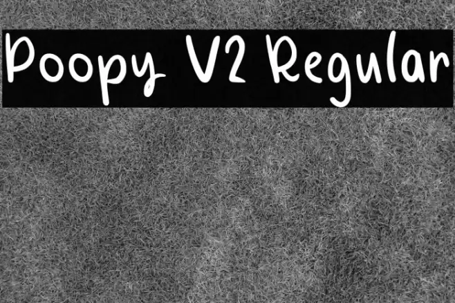 Poopy V2 Regular Font examples