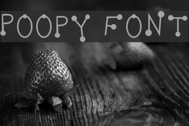 Poopy フォント examples