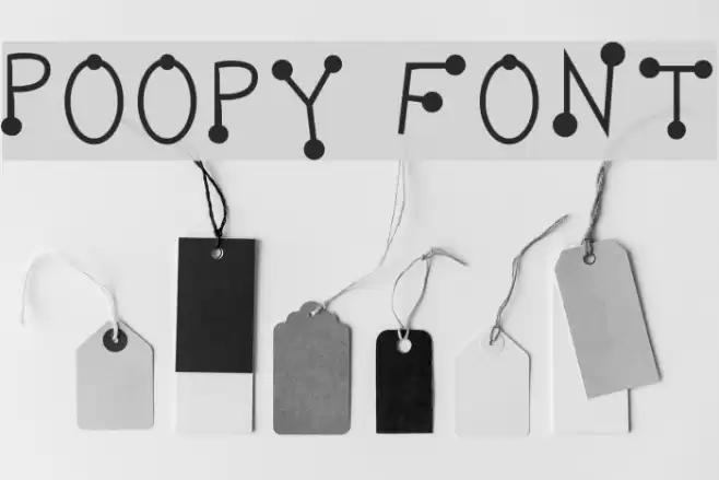 Poopy フォント examples