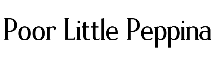 Poor Little Peppina  Frei Schriftart Herunterladen