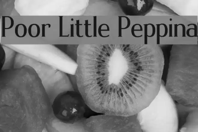 Poor Little Peppina Font examples