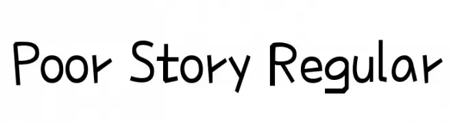 Poor Story Regular  免费字体下载