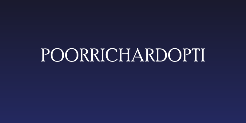 PoorRichardOpti Social Header