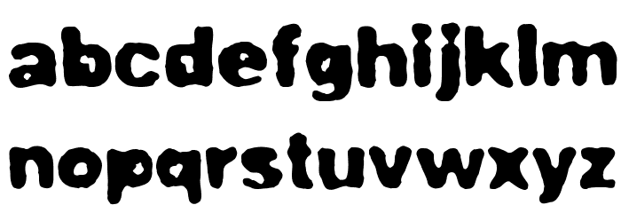 Poorhouse Font LOWERCASE