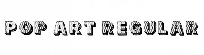 Pop Art Regular  Frei Schriftart Herunterladen