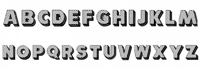 Pop Art Regular Font UPPERCASE