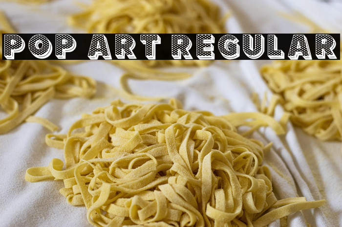 Pop Art Regular Example 1