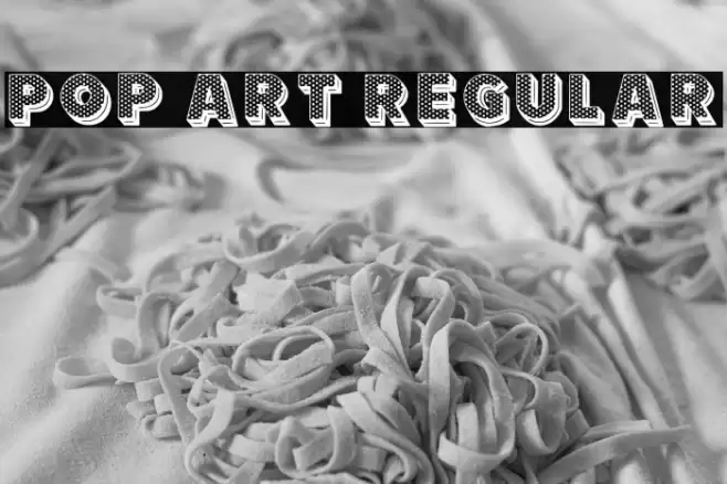 Pop Art Regular Font examples