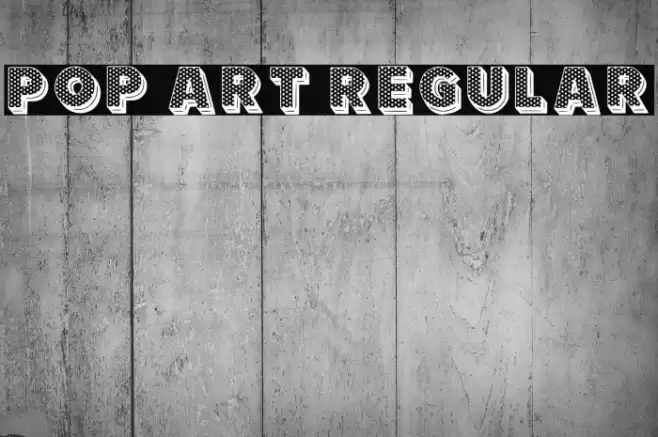 Pop Art Regular Font examples