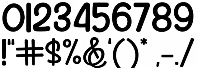 Pop Easter Font OTHER CHARS