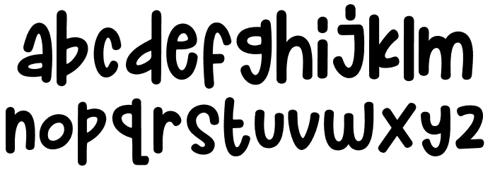 Pop Easter Font LOWERCASE