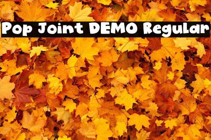 Pop Joint DEMO Regular Example 1