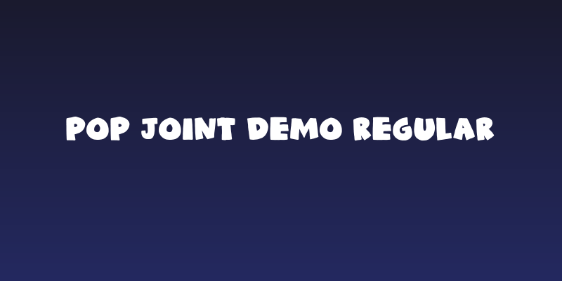 Pop Joint DEMO Regular Social Header