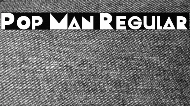 Pop Man Regular Font examples