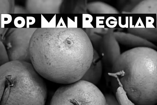 Pop Man Regular Font examples