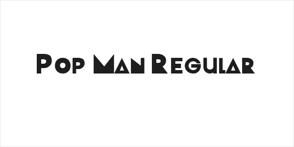 Pop Man Regular Logo