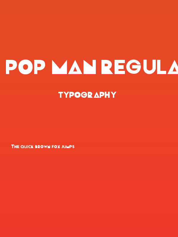 Pop Man Regular Poster
