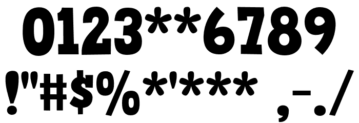 Pop Strap DEMO Font OTHER CHARS