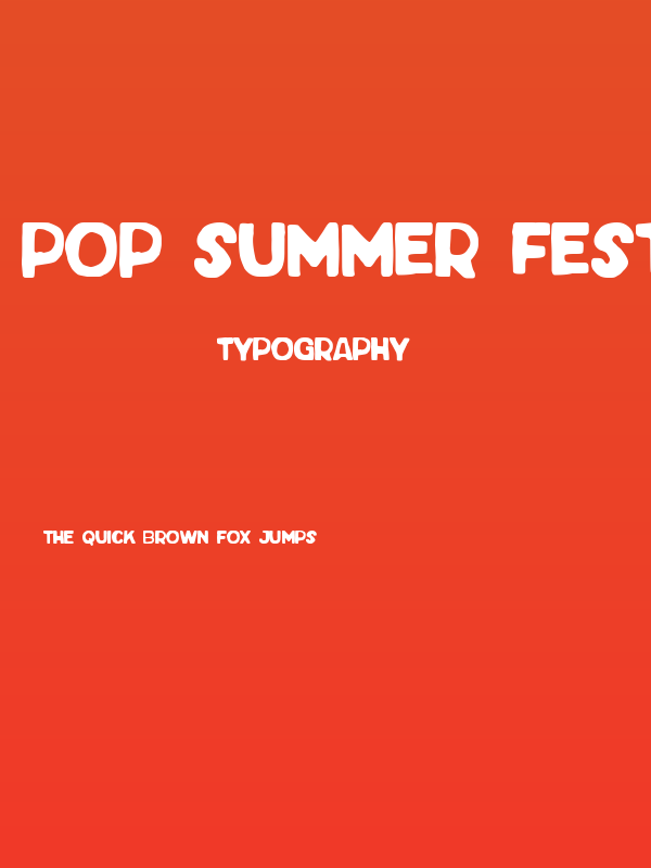Pop Summer Fest Poster