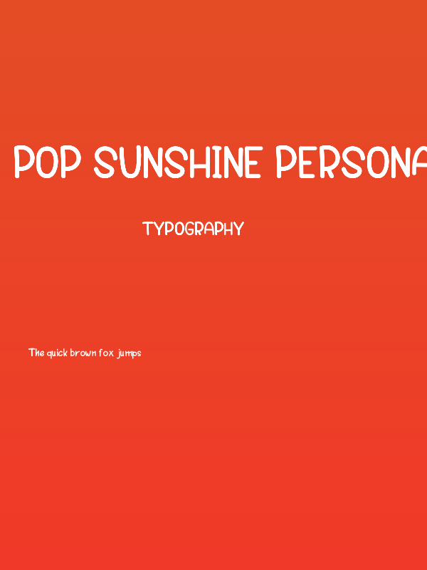 Pop Sunshine PERSONAL USE ONLY! Poster