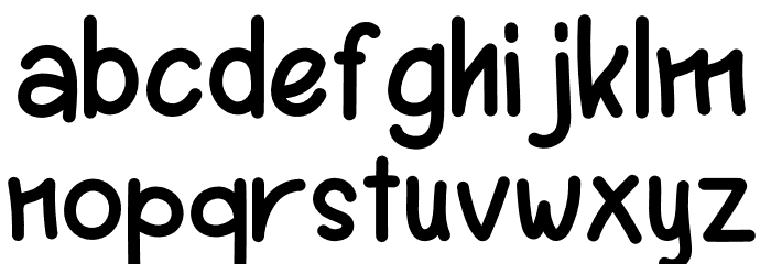 Pop Sunshine PERSONAL USE ONLY! Font LOWERCASE
