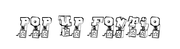 Pop Up Fontio Font