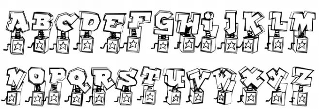 Pop Up Fontio 字体 小写