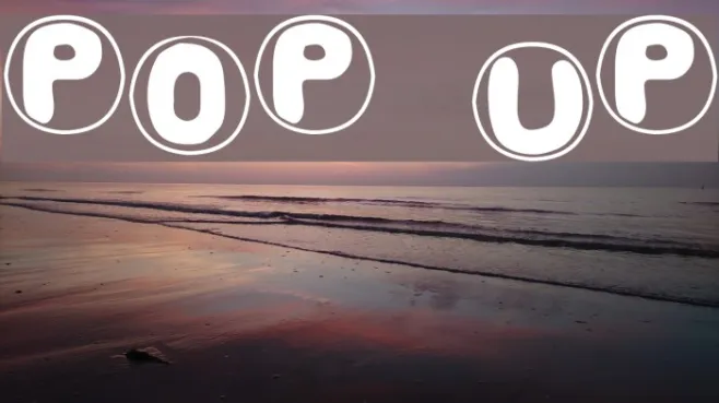 Pop Up Example 1
