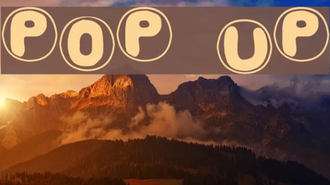 Pop Up Example 2