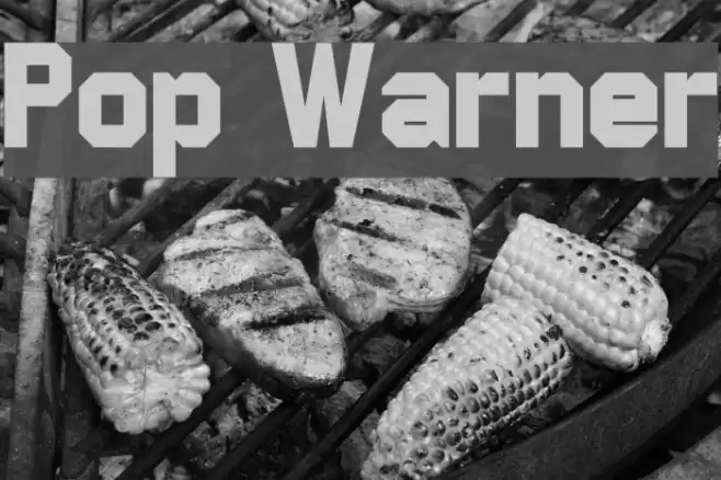 Pop Warner خط examples